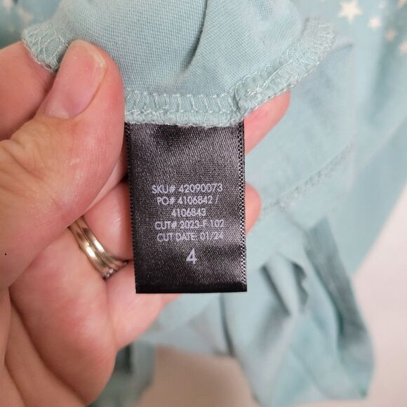 Torrid Size 4X Light Blue Butterflies Oversized Fit Heritage Jersey Tunic Tee - Picture 6 of 9